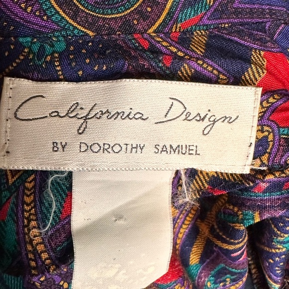 California Design By Dorothy Samuel Vintage Dress Size No Size Tag - Picture 8 of 11